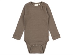 Petit Piao bodysuit earth brown